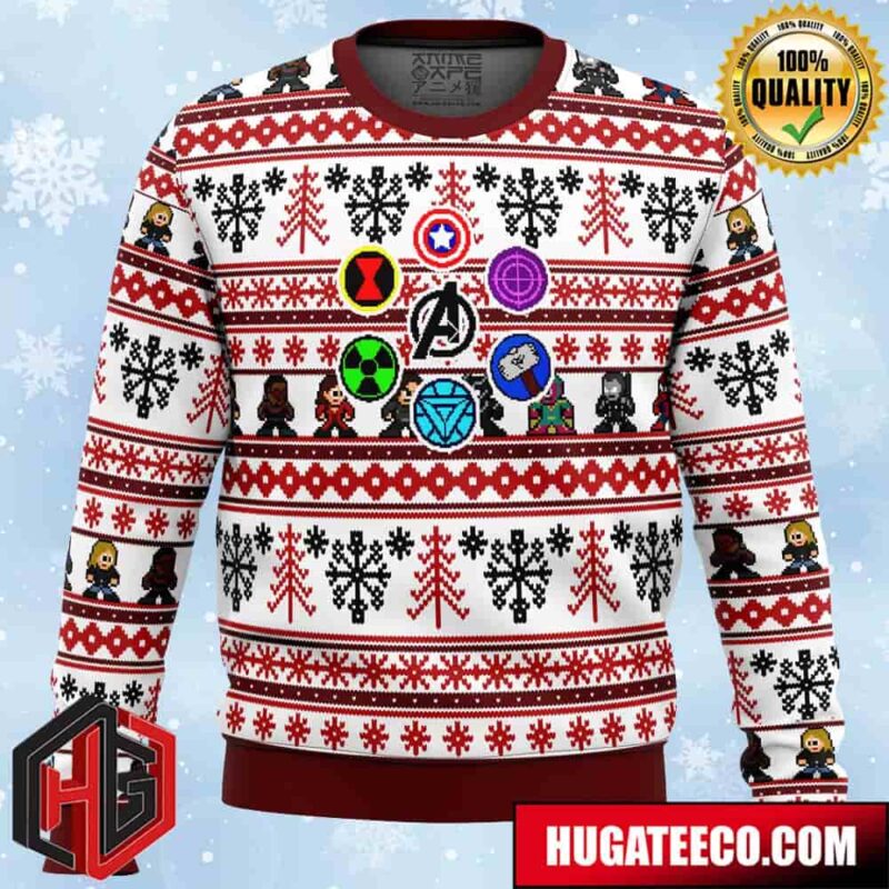 Marvel Avengers Retro Anime Ape Chirstmas Gifts 2024 Xmas For Family And Friends Ugly Sweater