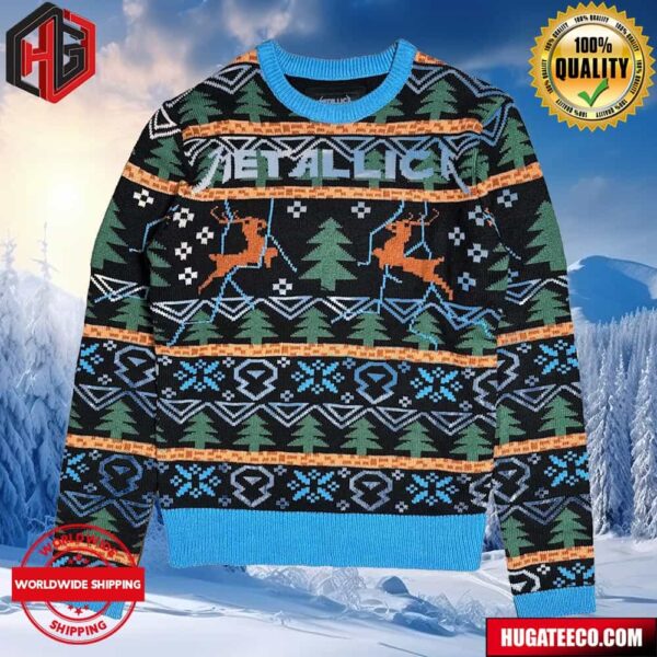 Metallica Christmas Holiday Xmas Merch Gifts Ugly Christmas Sweater