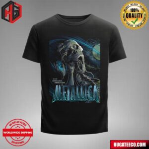 Metallica M72 Edmonton Alberta North American Tour Night 1 Merch Poster For Tour At Commonwealth Stadium Canada On August 23 2024 Unisex T-Shirt