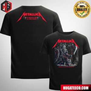 Metallica M72 Minneapolis At US Bank Stadium In Minneapolis MN On Fri Aug 16th 2024 Two Sides Merchandise For Fan Two Sides T-Shirt