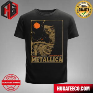 Metallica M72 North American Tour 2024 Merch Poster For Foxborough Chicago Minneapolis Edmonlon Seattle Mexico City T-Shirt