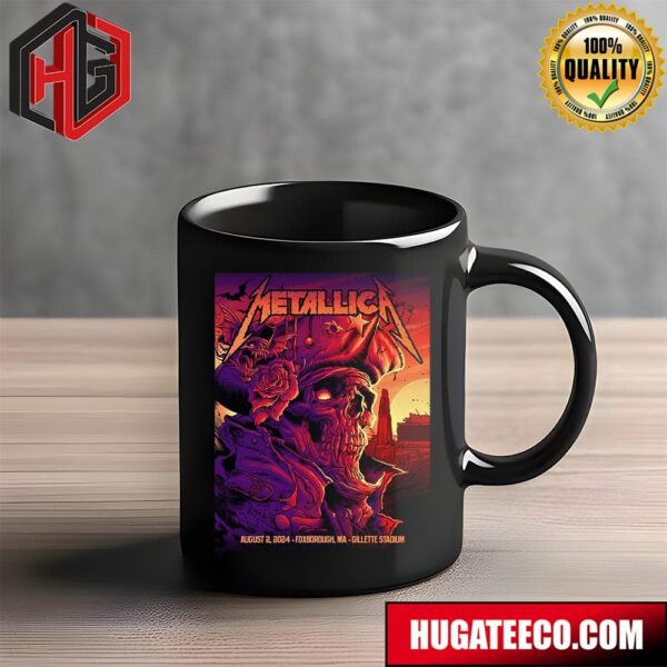 Metallica M72 World Tour North America In Foxborough MA At Gillette Stadium And The Guys From Pantera And Mammoth WVH On August 2 2024 Ceramic Mug