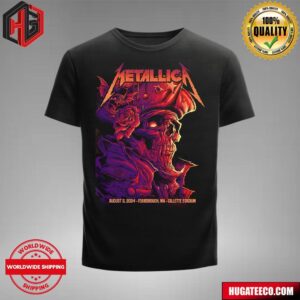 Metallica M72 World Tour North America In Foxborough MA At Gillette Stadium And The Guys From Pantera And Mammoth WVH On August 2 2024 Limited Edition Merchandise T-Shirt