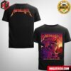 Metallica 40 Years Of Ride The Lightning For Whom The Bell Tolls Poster Art Merchandise T-Shirt