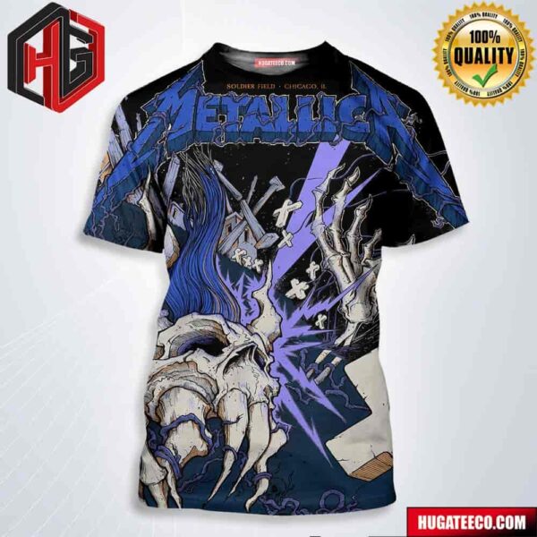 Metallica M72 World Tour at Soldier Field in Chicago IL United States With Pantera And Mammoth WVH August 8 and 9 2024 All Over Print Shirt