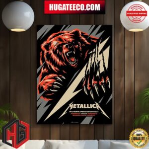 Metallica Mark Jamotillo’s Exclusive Pop-Up Shop Merch Poster For Chicago M72 North American Tour 2024 Home Decor Poster Canvas