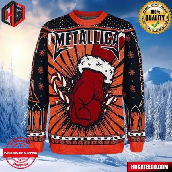 Metallica Merch St Anger Album Xmas Ugly Christmas Sweater