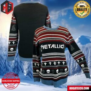 Metallica Sweater By Bravado Christmas Fashion Merch Ugly Christmas Sweater