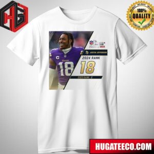 NFL The Top 100 Players Of 2024 Justin Jefferson Rank 2 T-Shirt