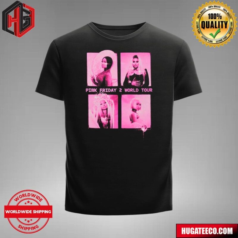 Nicki Minaj Pink Friday 2 World Tour 2024 Grid Merch T-Shirt