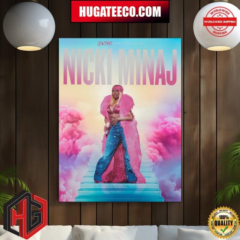 Nicki Minaj Pink Friday 2 World Tour 2024 Print Home Decor Poster Canvas
