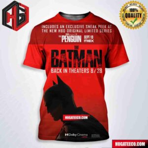 Official Poster For The Batman Dc Is Flying Back Into Dolbycinema At Amc Theatres On Wednesday 8 28 All Over Print Shirt