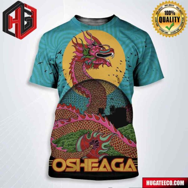 Osheaga Official Line Up Limited Edition August 2-3-4 Tour 2024 Parc Jean-Drapeau Montreal Qc Canada All Over Print Shirt