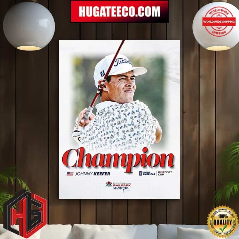 PGA Tour Americas Johnny Keefer Gets The Job Done In Winnipeg Poster Canvas