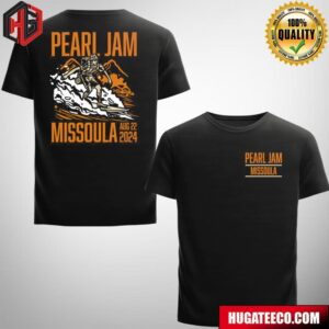 Pearl Jam Show In Missoula Montana At Washington Grizzly Stadium On August 22 2024 Merchandise Two Sides Unisex T-Shirt