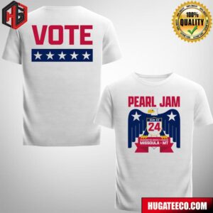 Pearl Jam Show In Missoula Montana At Washington Grizzly Stadium On August 22 2024 Two Sides Unisex T-Shirt