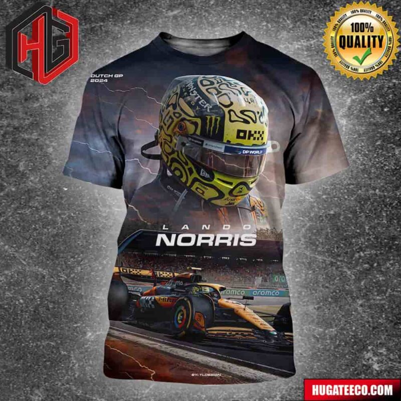 Poster F1 Lando Norris Mclaren Dutch Gp 2024 Winner All Over Print Shirt