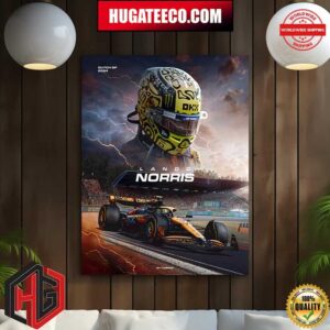 Poster F1 Lando Norris Mclaren Dutch GP 2024 Winner Poster Canvas