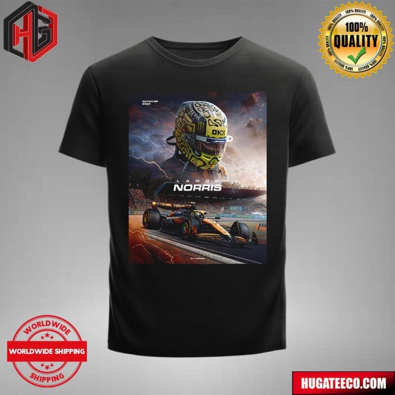 Poster F1 Lando Norris Mclaren Dutch GP 2024 Winner T-Shirt