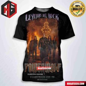 Powerwolf Returns To Villena Alicante Spain On August 6 To 9 2025 For The Leyendas Del Rock Festival All Over Print Shirt