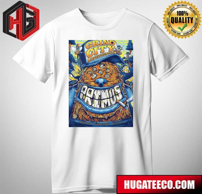 Primus Merch Poster For Show In Memphis Tennessee At Grind City Amphitheater On 8 20 24 T-Shirt