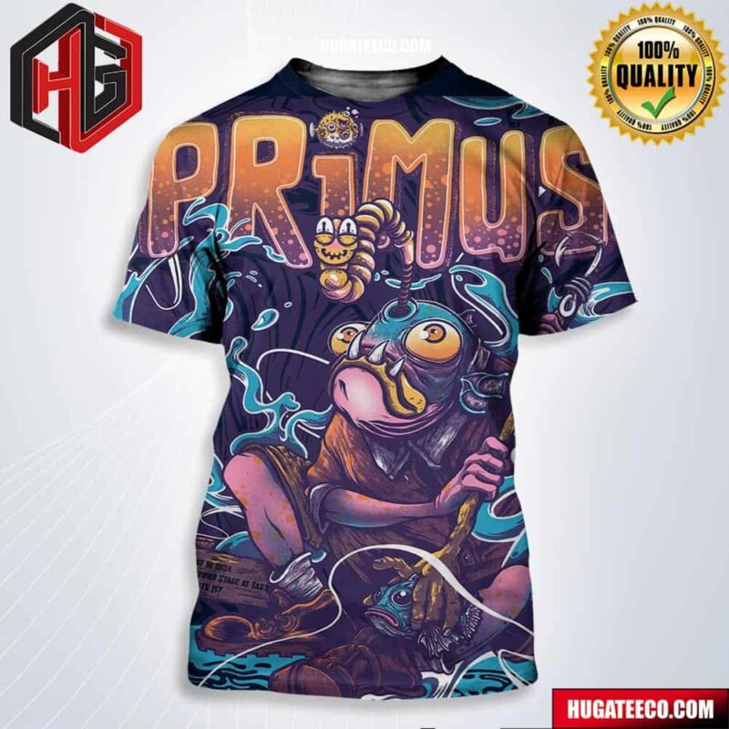 Primus Tour Merch Poster For Show In Big Flats Ny All Over Print Shirt