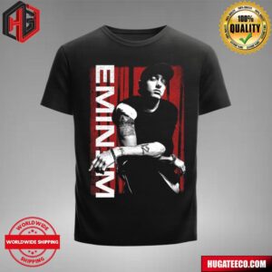 Red And White Eminem Lean Graphic Printed Merchandise T-Shirt