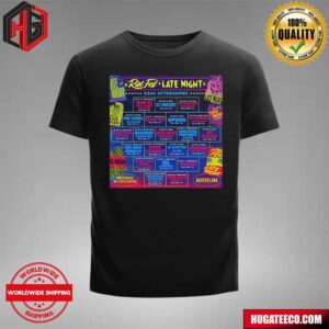 Riot Fest Late Night 2024 Aftershows Just Announce Schedule List T-Shirt