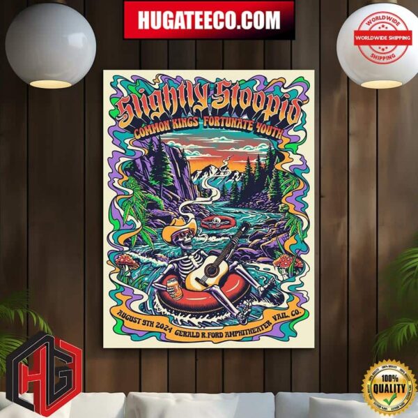 Slightly Stoopid Common Kings Fortunate Youth On August 9th 2024 At Gerald R Ford Amphitheater In Vail Co Home Decor Poster Canvas