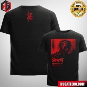 Slipknot 25th Anniversary Collection 2024 Tour In Camden Nj At Freedom Mortgage Pavilion On August 10 Merch Two Sides T-Shirt