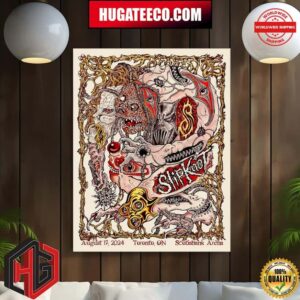 Slipknot 25th Anniversary Collection 2024 Tour In Toront On At Scotiabank Arena On August 17 2024 Merch Home Decor Poster Canvas