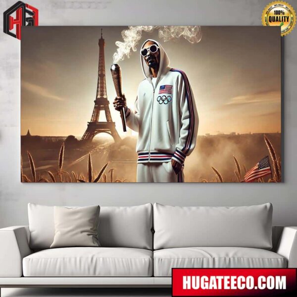 Snoop Dogg At The Olympics Paris 2024 Poster Canvas
