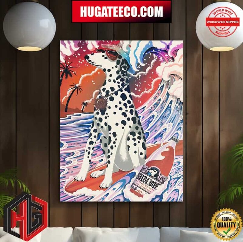 Sublime Long Beach California Foil Edition International Dog Day Lou Dog Poster Poster Canvas
