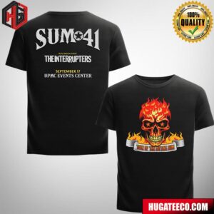 Sum 41 With Special Guest Theinterrupters Tour Of The Setting Sum On September 17 At Upmc Events Center Two Sides T-Shirt