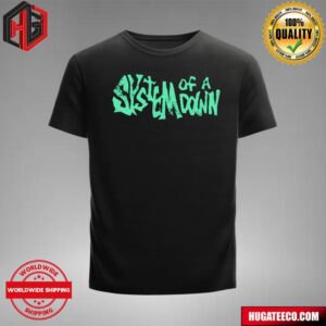 System Of A Down Turquoise Logo Merchandise T-Shirt