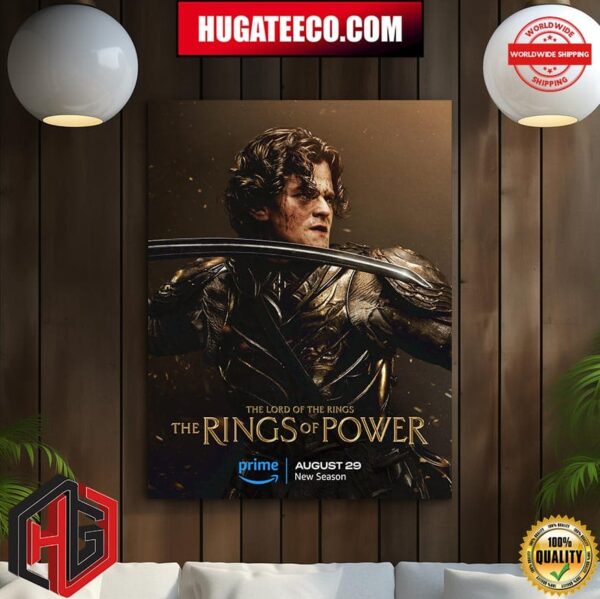 The Lord Of The Rings The Rings Of Power Heroes Will Rise Returns August 29 2024 Home Decor Poster Canvas