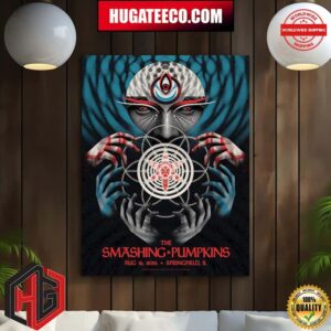 The Smashing Pumpkins Merch Poster For Show In Springfield IL On Aug 16 2024 Home Decor Poster Canvas