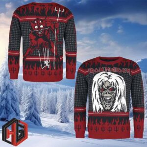 The Ultimate Metal Santa Holiday Gear Iron Maiden Ugly Sweater