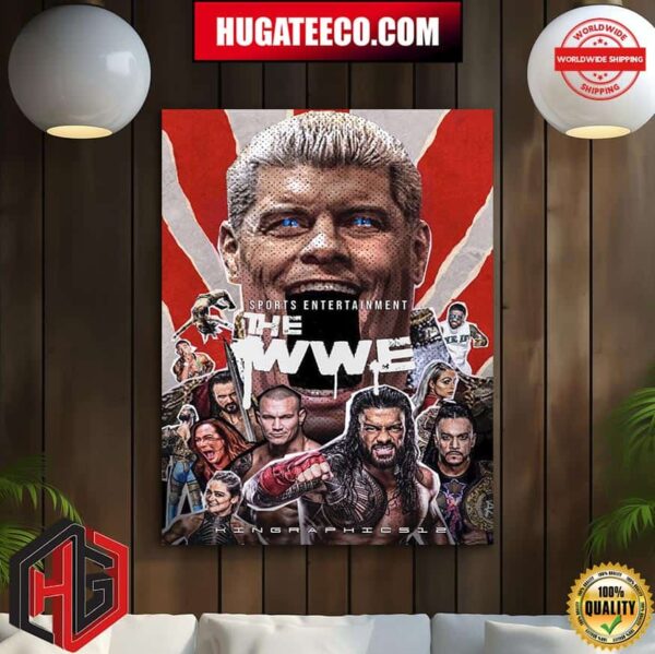 The WWE Sports Entertainment Kingraphics12 As WWE Wrestlers As The Boys Characters Poster Canvas