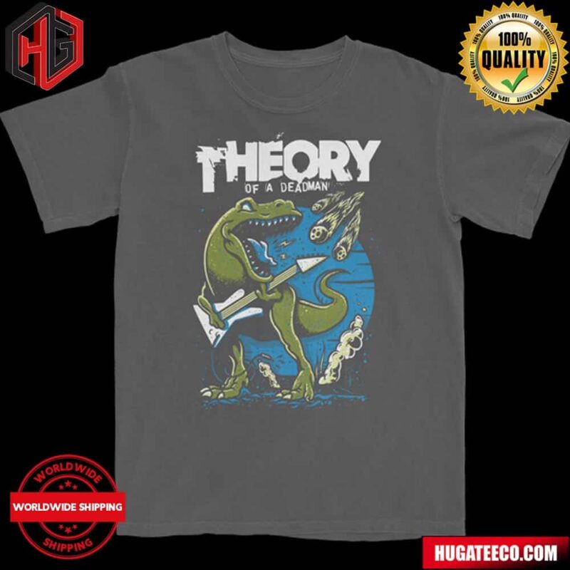 Theory Of A Deadman Summer Tour 2024 Dinosaur Cartoon All Over Print Shirt