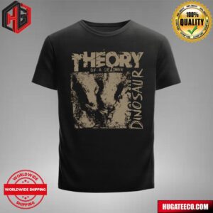 Theory Of A Deadman Summer Tour 2024 Dinosaur Taupe Single T-Shirt