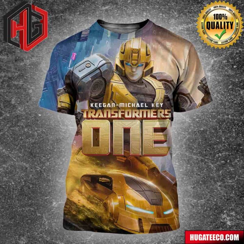 Transformers One Bumble Bee Keengan-Michael Key Time To Punch In Only In Theatres Coming Soon All Over Print Shirt