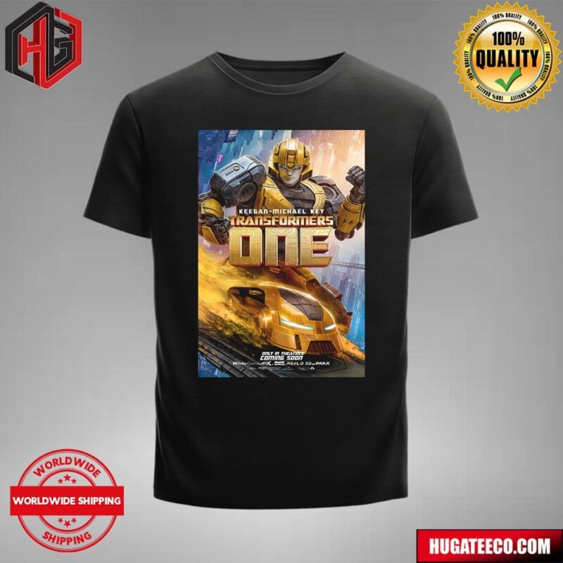 Transformers One Bumble Bee Keengan-Michael Key Time To Punch In Only In Theatres Coming Soon T-Shirt
