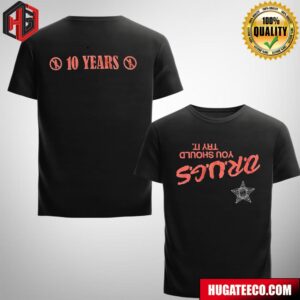 Travis Scott Atlanta 10 Years Aniversary Days Before Rodeo Merchandise Two Sides T-Shirt