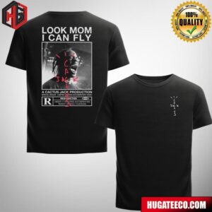 Travis Scott Merch Look Mom I Can Fly A Cactus Jack Production Specials Bonus Limited Edition Documentary Video Merchandise Two Sides T-Shirt