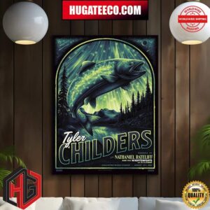 Tyler Childers With Nathaniel Rateliff And The Nightsweats And Joy Oladokun Show Tonight In Missoula MT At Washington-Grizzly Stadium On August 24th 2024 Home Decor Poster Canvas