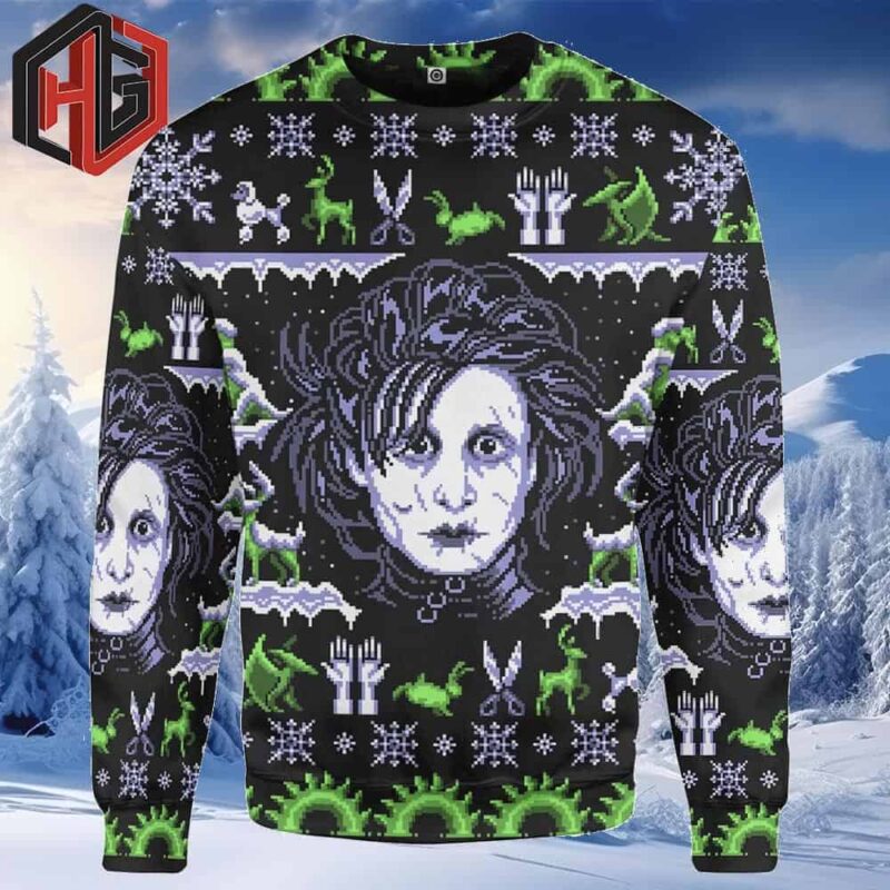 Ugly Edward  Scissorhands Sweaterhands Ugly Sweater