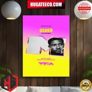 Usher Raymond Iv Congratulations On Being Video Music Award Best R And B Best Afrobeats Home Decor Poster Canvas