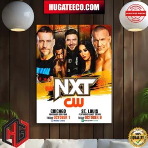 WWE NXT Makes Its The Cw Debut In Chicago Ft Cm Punk Tuseday October 1 And St Louis Ft Randy Ort On Tuesday October 8 Home Decor Poster Canvas