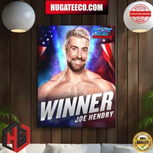 WWE NXT The Great American Bash Winner Joe Hendry Home Decor Poster Canvas